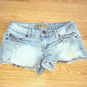 Denim shorts from Macy’s department store